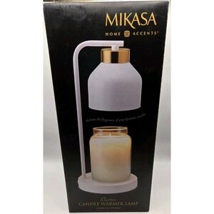 Mikasa Home Accents Electric Candle Warmer Lamp White Dimmable HTF